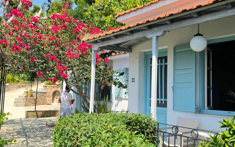 Unique complexe of cottages on Stafilos beach