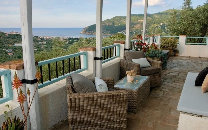 Villa Athina with spectacular views to Skopelos Town Bay