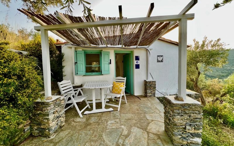 Villa Athina with spectacular views to Skopelos Town Bay Kalivi Guest House