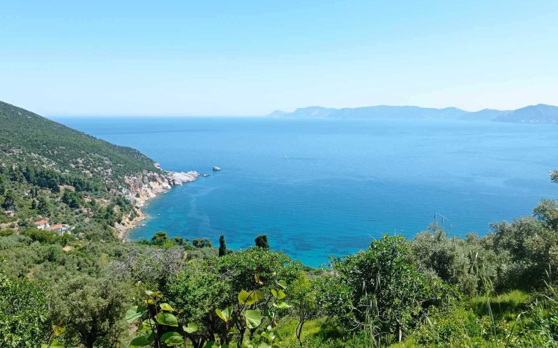 Land in Raches area with best views to the Aegean Sea