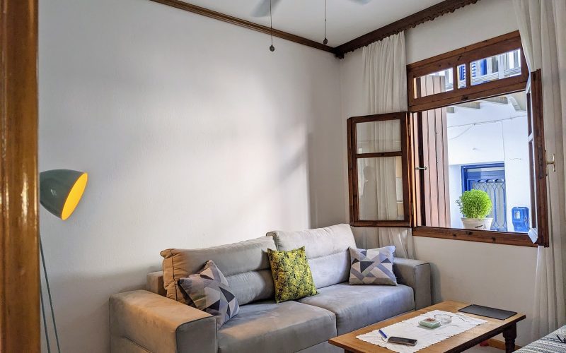 Skopelos Town house with balcony and views