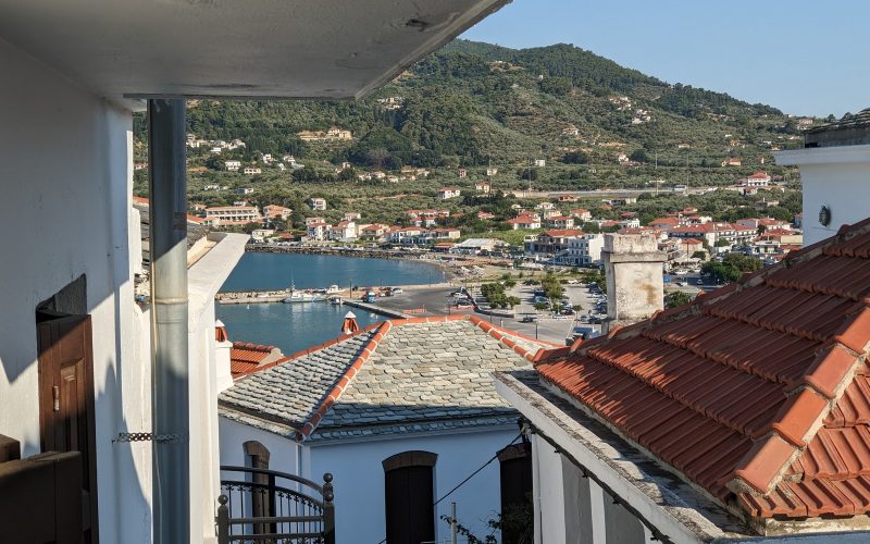 Skopelos Town house with balcony and views