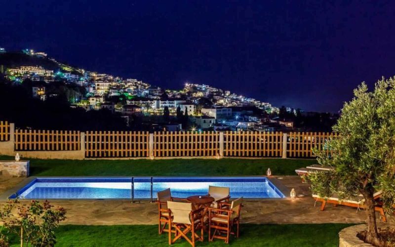 Spacious pool villa with best views to Skopelos Town and the Sea