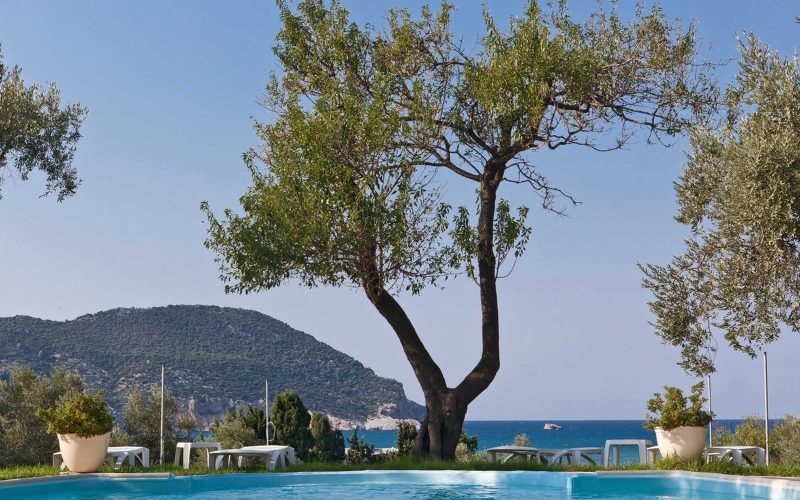 Two apartments with pool and views close to Skopelos Town