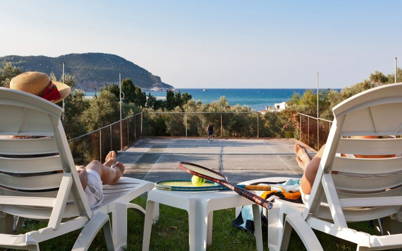 Two apartments with pool and views close to Skopelos Town