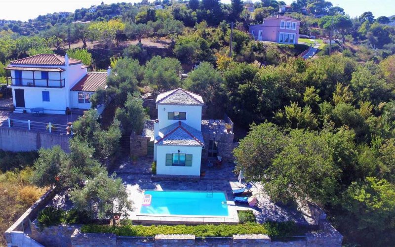 Two bedroom pool villa with splendid views to the Aegean Sea