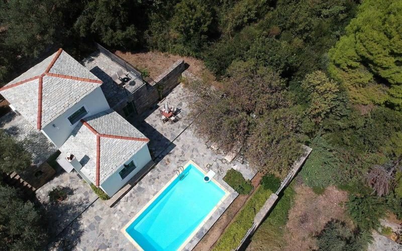 Two bedroom pool villa with splendid views to the Aegean Sea