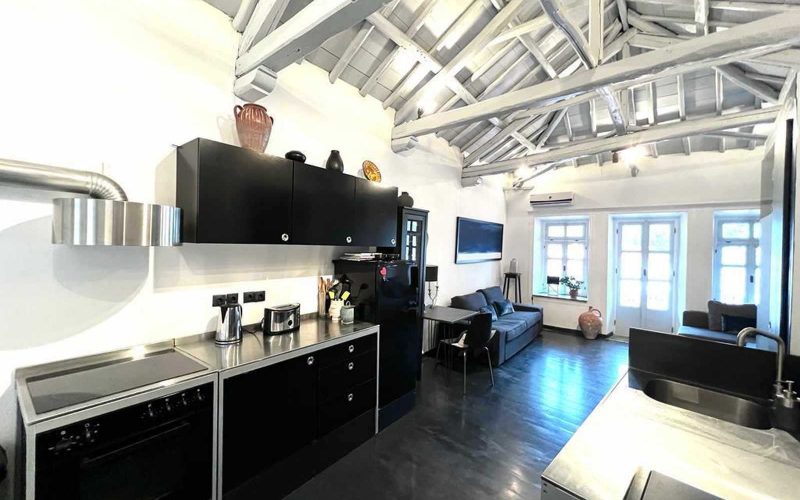 Stylish Skopelos Town house with balcony and views