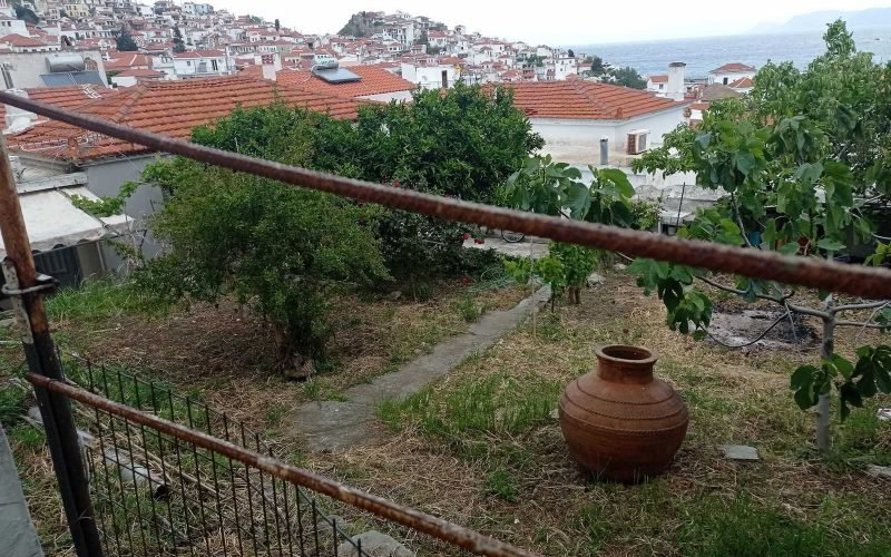 Skopelos town property with two houses and garden