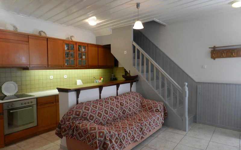 Town House close to Skopelos Town's waterfront Kitchen - Living Room