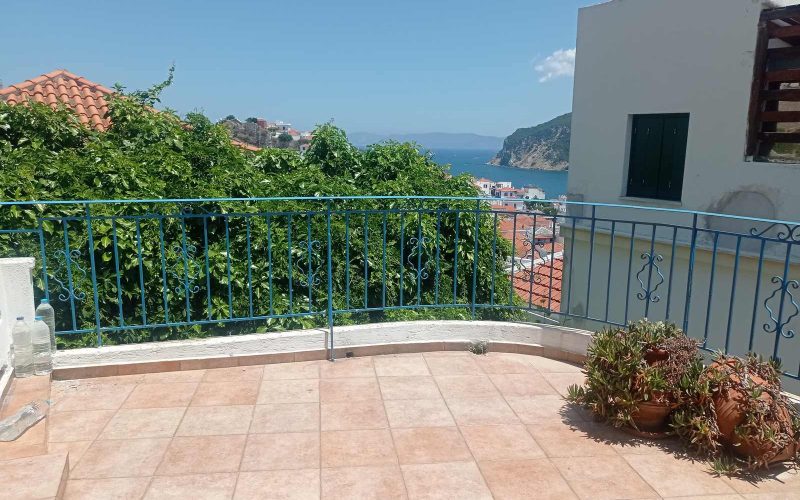Skopelos Town house with terrace and views to the Aegean Terrace and Views