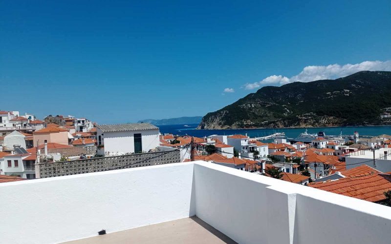 Skopelos Town Mansion with spacious terrace and views