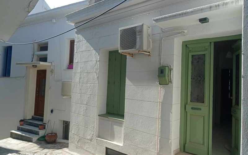 Green Shutters house in the center of Skopelos Town Second entrance