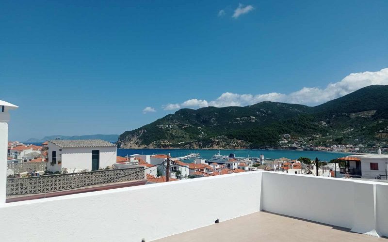 Skopelos Town Mansion with spacious terrace and views