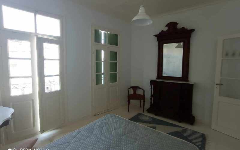 Green Shutters house in the center of Skopelos Town Bedroom