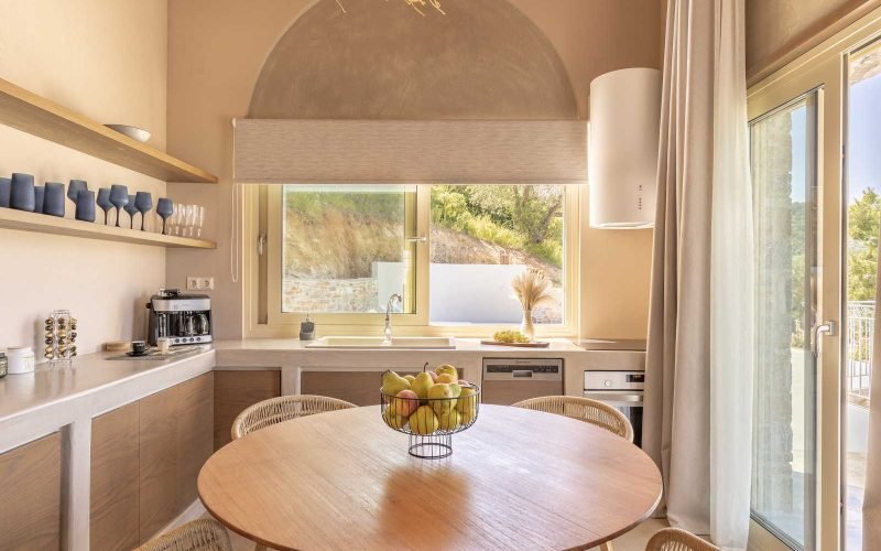 Twin pool villas overlooking Skopelos Bay