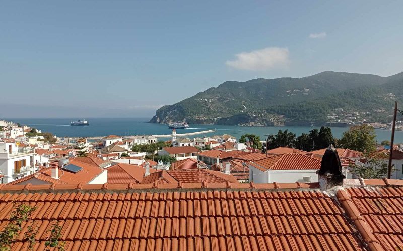 Two apartments in Skopelos Town with Sea views