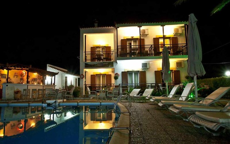 Hotel for Sale in Stafilos area on Skopelos Island - By night