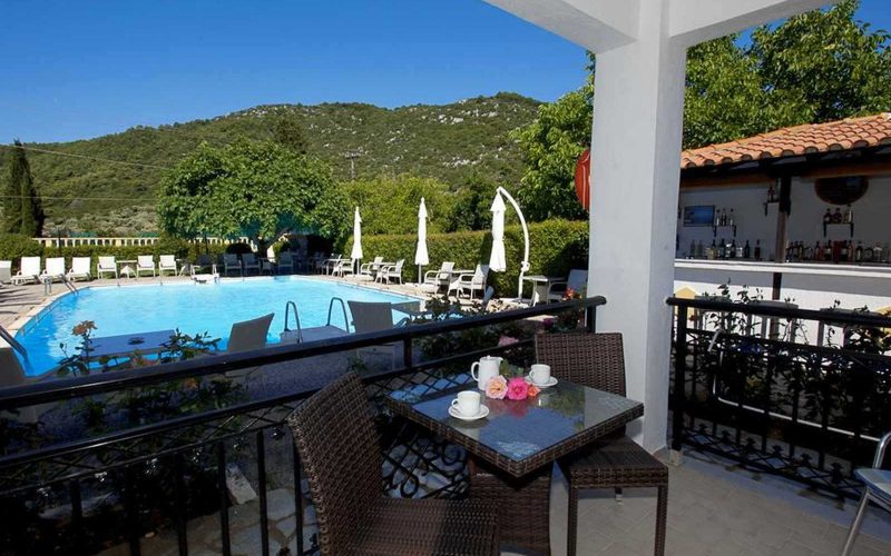 Hotel for Sale in Stafilos area on Skopelos Island - Balcony