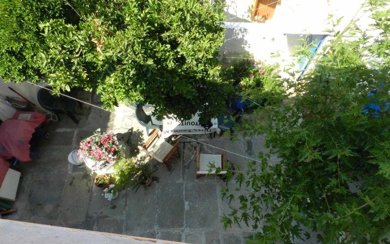 Two Town Houses both with yards inside Skopelos Town The yard