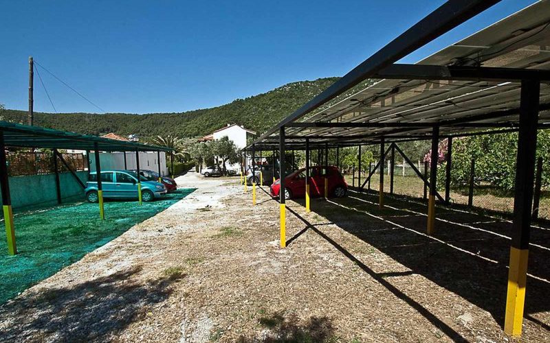 Hotel for Sale in Stafilos area on Skopelos Island - Parking area
