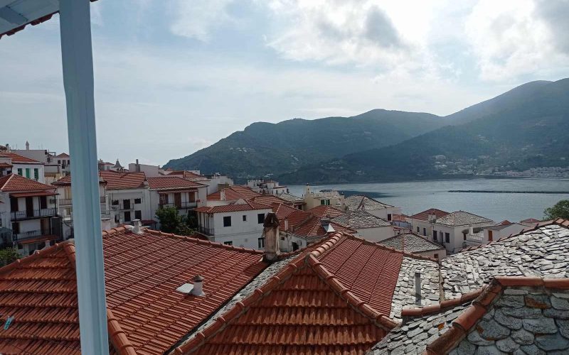 Two traditional properties in the centre of Skopelos Town Main house