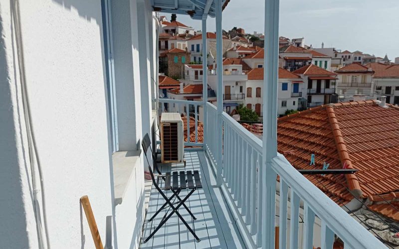 Two traditional properties in the centre of Skopelos Town Main house