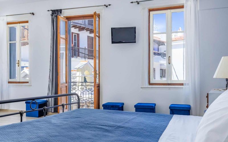 Charming Skopelos Town house in the old part of the village The main bedroom