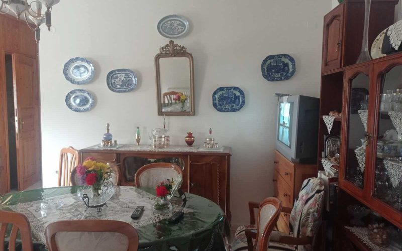 Two Skopelos Town houses with terrace and views to the port The living room area