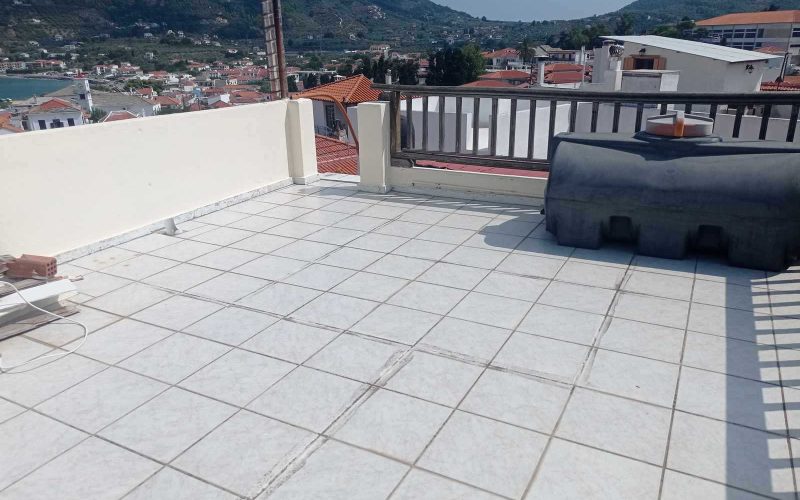 Town house with terraces and views to Skopelos port and Town Terrace