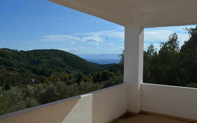 Spacious Villa lost in the countryside of Skopelos island. Balcony