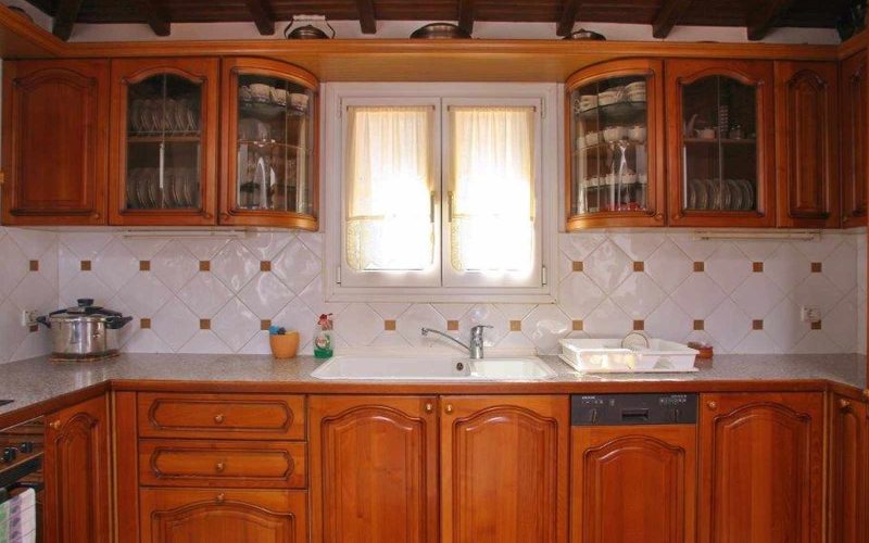 Beautiful property close to Skopelos Town waterfront Top apartment Kitchen