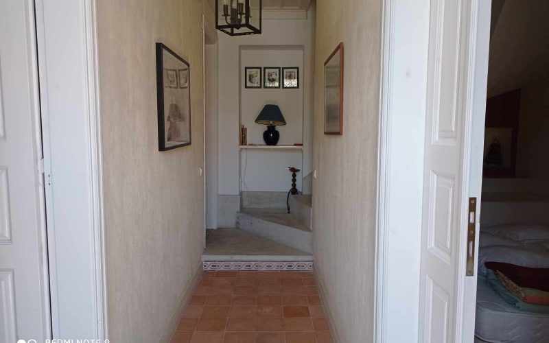 Traditional Town house with terrace and views to Skopelos Town and port Hall way