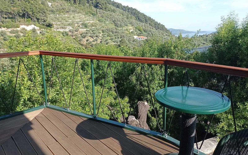 Villa in Anilio area with splendid views to the Aegean Sea Balcony