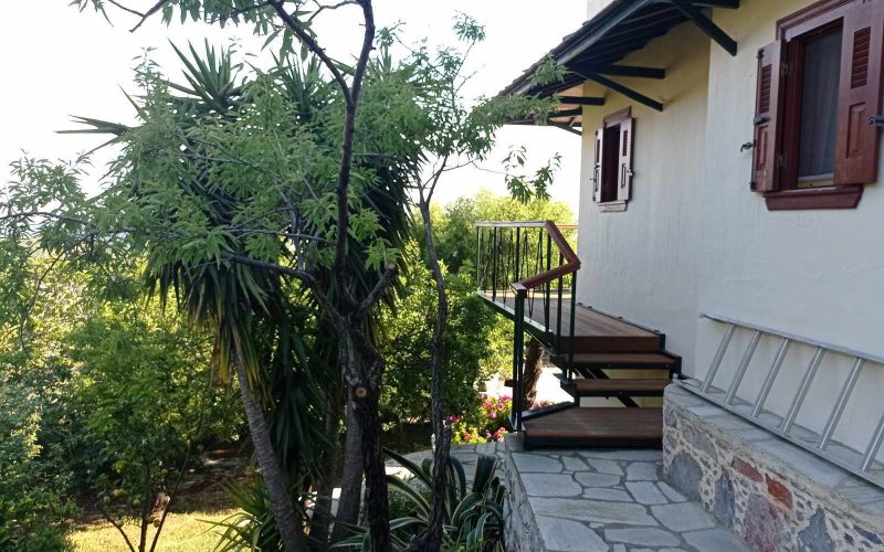 Villa in Anilio area with splendid views to the Aegean Sea Garden