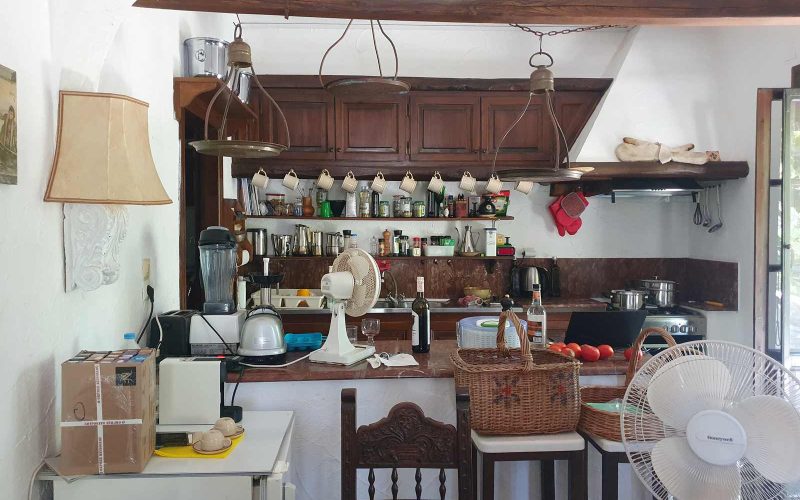 Glorious Mansion with a unique garden on Skopelos Island. Kitchen apartment 1