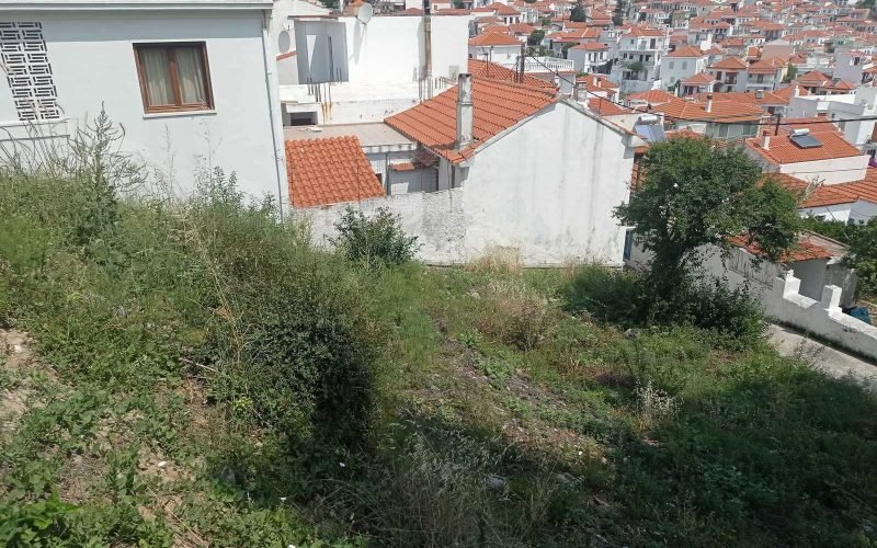 Town plot with amazing views to Skopelos town and the Sea