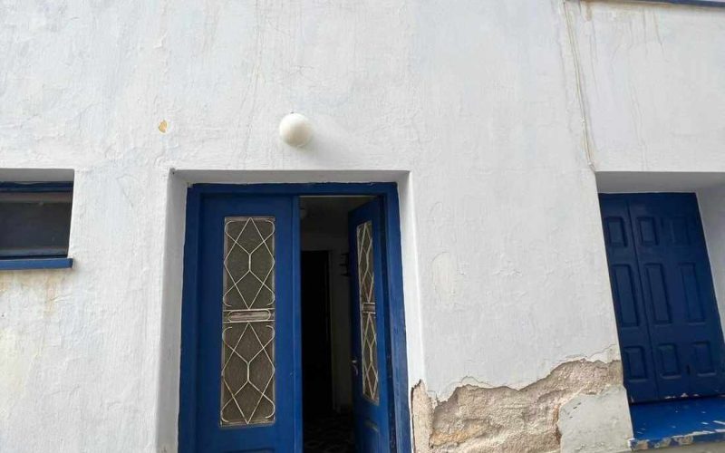 Traditional corner house close to Skopelos Town waterfront